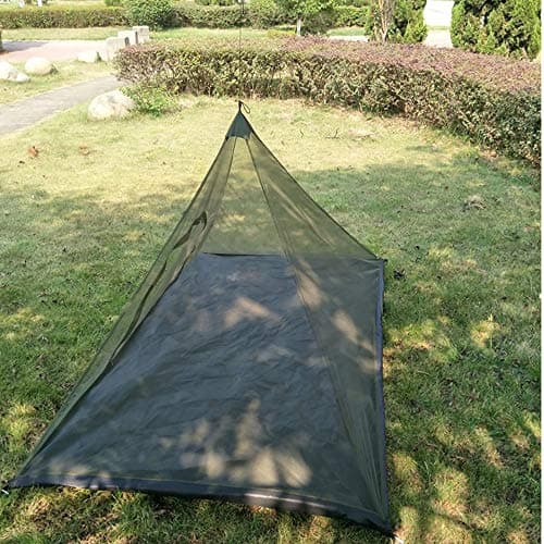 Vilemoon Mosquito Net with Bottom for Camping Bed Compact and Ultra-Light for Travel Outdoor Lightweight Mesh for 1-2 Person (Green) — view 5