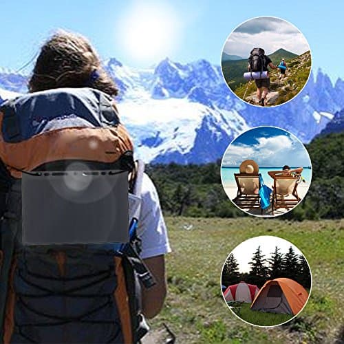 Lixada 10W Portable Solar Panel High Power Paper Shaped Mini Monocrystalline Silicon Panel Charger USB Port for Cell Phone Camping Riding Climbing Travel Outdoor Activity — view 2
