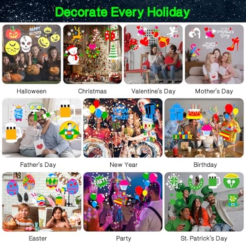 MOSSNDAR 64-Pattern Halloween Christmas Projector Outdoor Indoor — view 6