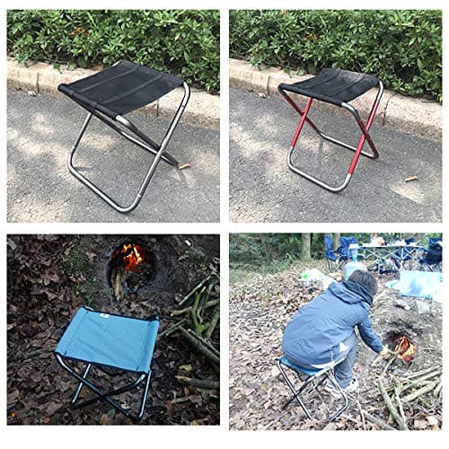 C hello cloud Camping Folding Stool, Mini Outdoor Collapsible Slacker Chairs Seat Portable Lightweight Folding Stool for Fishing Camp Traveling Hiking Beach Garden BBQ with Carry Bag in 3size (Small) — view 6