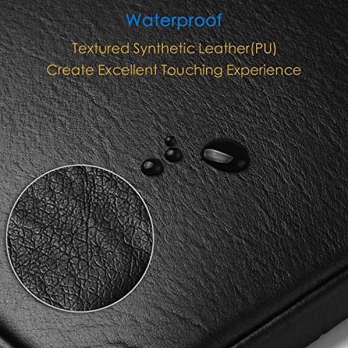 CCPK 14" (Narrow Bezel) Laptop Sleeve Compatible for 13 Inch MacBook Air Pro Hp 14 Inch Laptop Cover Chromebook 14 In Pavilion 360 Acer ASUS Lenovo 14in Computer Case Bag Waterproof PU Leather, Black — view 4