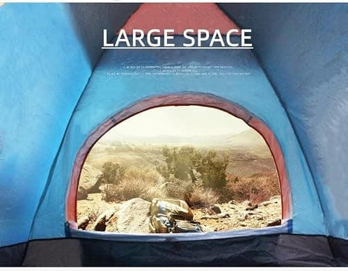 Pop Up Tent 2 Man, Waterproof Windproof Anti-UV Camping Tent, Instant Automatic Tent, Lightweight, for Beach, Outdoor, Traveling, Hiking, Camping, Fishing — view 5