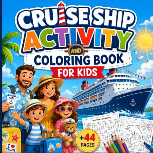Cruise Ship Activity and Coloring Book for Kids: Fun Travel Activities, Ocean Adventures, and Educational Facts for Kids on Vacation (FactaColor Kids)