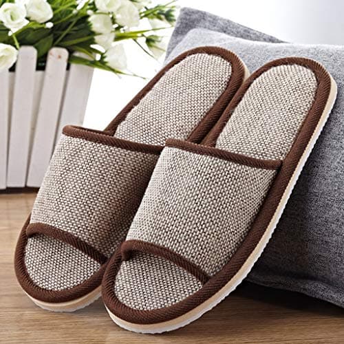 Slider Slippers Women Summer, Open Toe Slippers Women, Breathable Cotton Slipper, Soft Indoor Slide Sandals, Anti-Slip Home Footwear, Lightweight Fabric Slipper,Casual Home Shoes For Women — view 2
