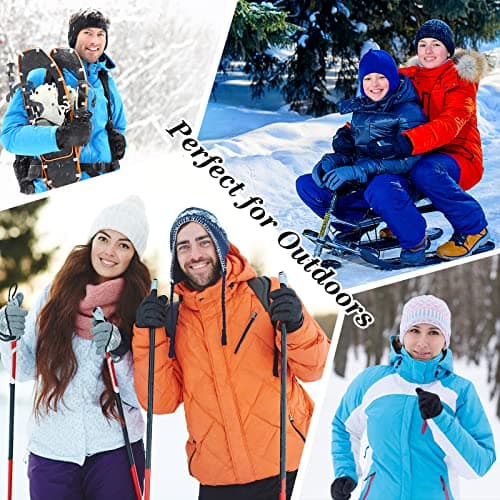 Blulu White Balaclava Ski Mask for Men Skiing, Snowboarding, Motorcycle, Wind Protection Lightweight Neck Warmer, Full Face Cover, 3 Hole Knitted Balaclava for Outdoor Sports — view 5