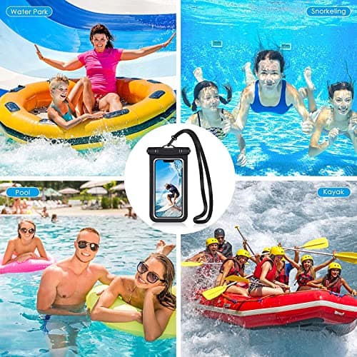 KP TECHNOLOGY Waterproof Phone Pouch for Samsung Galaxy S7 / S7 Edge / S6 / S6 Edge / S5 Neo Mini / A10 A10s / A03 Core / J7 Prime / J6 J6 Plus / J5 / J4 Plus / J4 J3 J2 J1 S4 S3 S2 & upto 7" (BLUE) — view 5