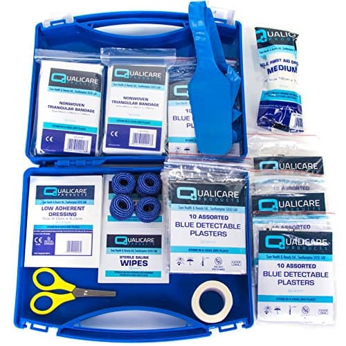 bumbur Catering First Aid Kit - Kitchen Safety Protection Blue Plasters & Dressings — view 4