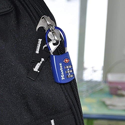 Master Lock Blue Set Your Own Combination TSA Approved Luggage Lock, Travel Zipper Padlock is Perfect for Suitcases, Bags, or Backpacks, 2 pk, 4688BLUEC2 — view 5