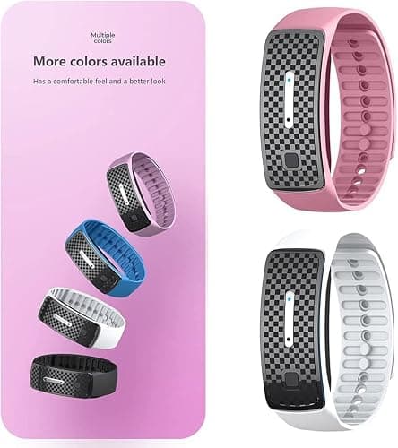 Mosquito Repellent Bracelets, Ultrasonic Mosquito Repellent Bracelet Electronic Mosquito Repellent Wristband Band, Waterproof Travel Insect Repellent Bracelets for Kids Adults, C — view 5