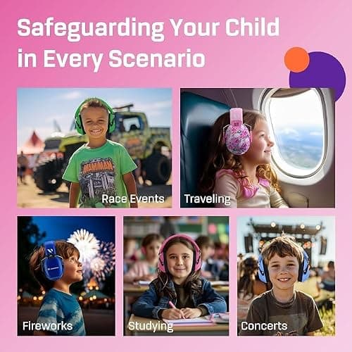 Kids Ear Defenders - Noise Cancelling Headphones - Unicorn Fantasy — view 5