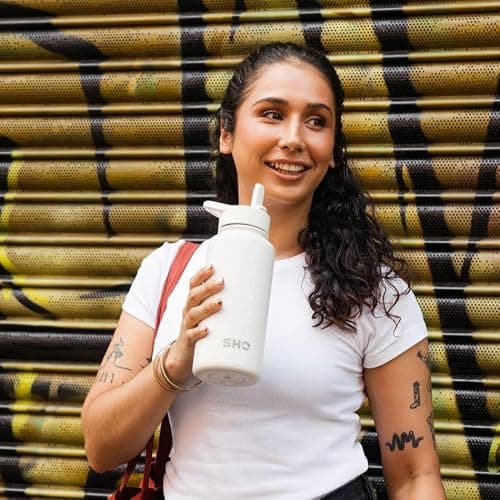 SHO Guzzler Insulated Stainless Steel Water Bottle (Pale Lavender, 950ml) — view 6