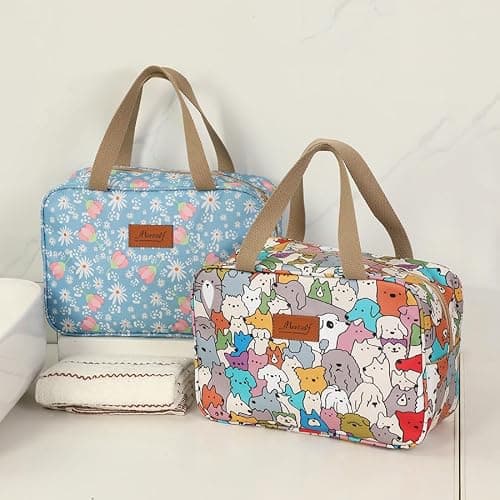 Aucuu Toiletry Bag, Large Full Size Toiletry Bag, Travel Hand-Held Make up Wash Bags, Portable Waterproof Toile-Try Kit, Bathroom Storage Case, Cosmetic Organizer for Travel, Camping for Women Girl — view 5