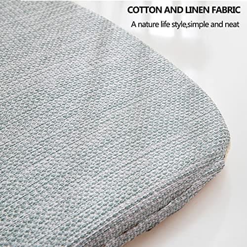 8 Pack Dark Grey U Shaped Dining Chair Cushions with Long Ties Double Sided Kitchen Chair Pads for Wood and Metal Chairs — view 3