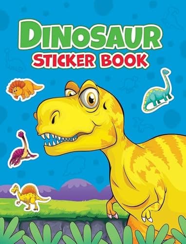 Anila's Dinosaur Activity Pack with Colouring Books, Sticker book, Stationery Set, Colouring Pencils & 100 Reusable Stickers.(Perfect for children aged 3-8). — view 6