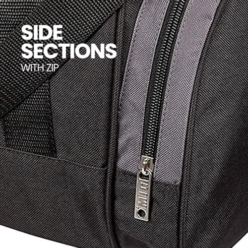 Mens & Womens Sports & Gym Travel Holdall Bag in Black — view 6