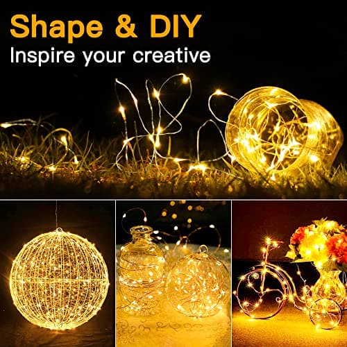 Ollny 5m 50 LED Fairy Lights Battery Operated, Copper Wire Christmas Lights — view 3