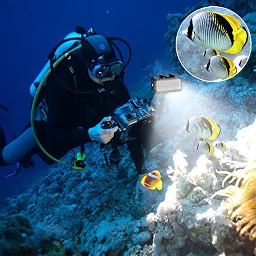 Suptig Diving Light High Power Dimmable Waterproof LED Video Light Fill Night Light Diving Underwater Waterproof 147ft for Gopro Hero 13/Hero 12/11/10/9/8/7/6/5/5S/4/3+ More Action Cam — view 6