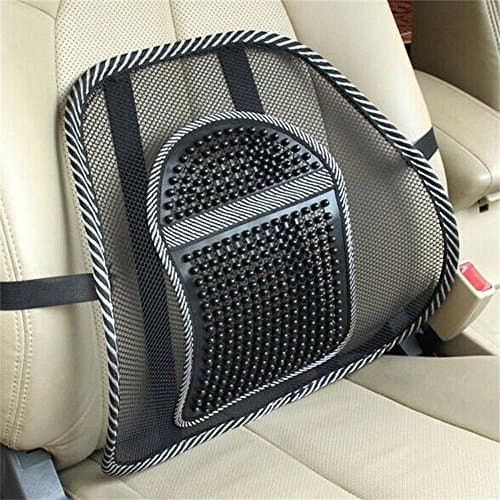 Denny International Chair Back Support System Sit Right with Elasticated Positioning Strap and Mesh Lumbar Grill Air Flow High Quality Lumbar Support Cushion for Car Seat or Chair Back Rest RRP £19.99 — view 3