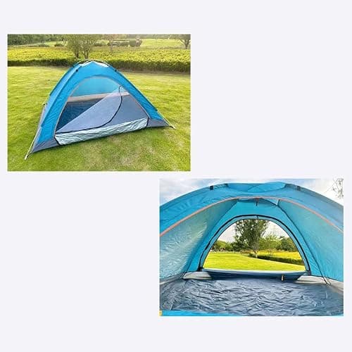 Restokki 2-4 Person Tents for Camping, Automatic Setup Waterproof Dome Tent for Outdoor Camping Traveling(天蓝色) — view 6