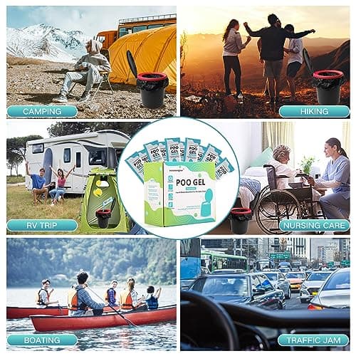 oceanengine Portable Toilet Absorbent Gel, Portable Toilet Powder Poo Urine Powder for Camping Outdoor Hiking — view 5