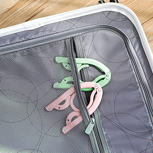 12 Pcs Travel Folding Hanger Household Multifunctional Portable Hanger for Holiday Camping, Indoor and Outdoor Use — view 3