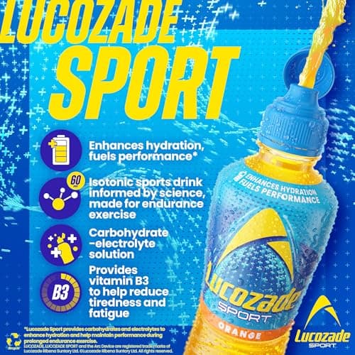 Lucozade Sport Orange Sports Drink, 4 x 500ml — view 3