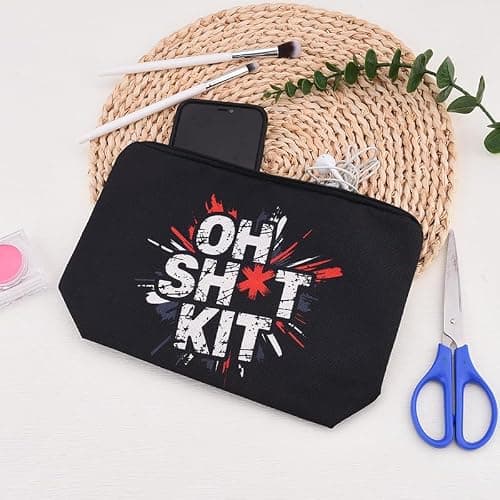 First Aid Kit Bag for Travel Med Medical Bags for Women Men Funny Medicine Makeup Bags Pouch for Purse Organizer Pouches Empty Emergency Med Pouch for Traveling Trauma Kit Pill Case for Car Travel — view 6