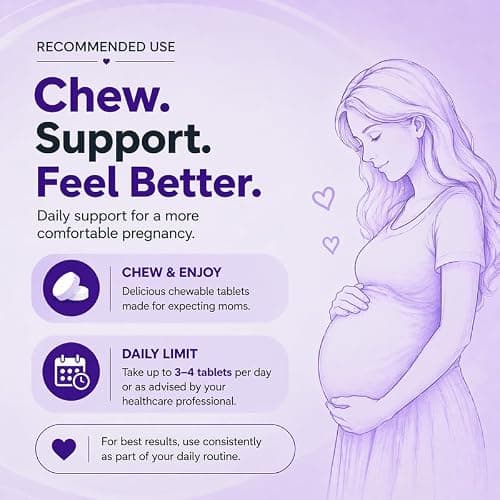 Pregnancy Nausea Relief & Travel Sickness Tablets for Women (500mg x 10) — view 6