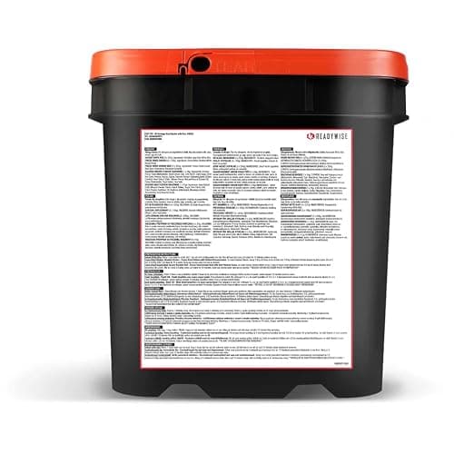 ReadyWise, 80 Servings, Meat & Rice Bucket, Roasted Beef & Chicken, Grab & Go Food Kit, Freeze Dried, 15 Years Shelf Life, Emergency Food — view 3