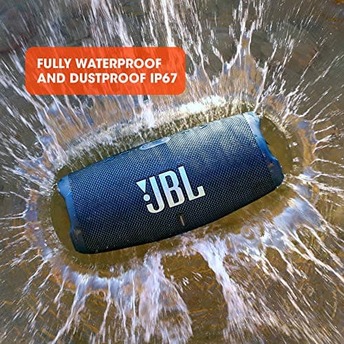 JBL Charge 5 Portable Bluetooth Speaker with Deep Bass, IP67 Waterproof and Dustproof, 20 Hours of Playtime, Built-In Powerbank, Camo — view 4