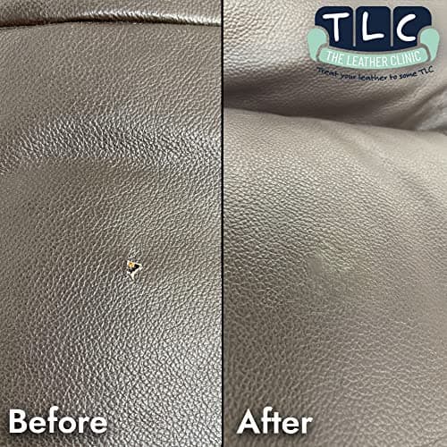 The Leather Clinic Leather Filler Repair Kit | Fix Scratches & Scuffs, Fill Holes & Cracks in any Leather Item | Filler, Sandpaper and Applicator Included (Cream, 50ml) — view 5