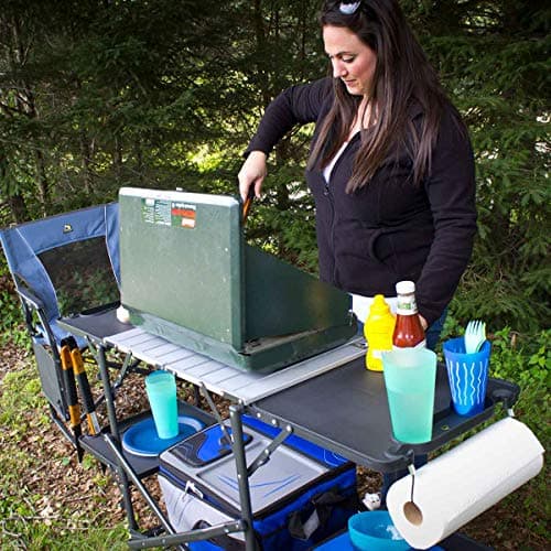 GCI Outdoor Slim-Fold Cook Station Portable Outdoor Folding Table — view 2