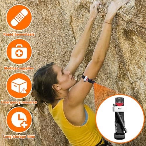 Mineup 6 Pack Tourniquet, 38 Inch Hemostatic Bandage, Outdoor Emergency Tourniquet, Tourniquet Emergency Strap, Portable Tourniquet First Aid, Tactical Emergency Strap for Camping Mount Outdoor Sports — view 5