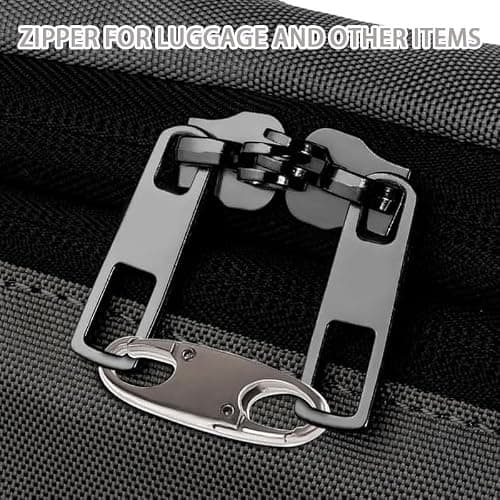 Azlanway Zipper Lock Clips, 6PCS Anti-Theft Zipper Locks, Double Opening S-Hook Pulls for Backpacks, Luggage, Handbags, Travel Suitcase Locks for Camping, Hiking, and Outdoor Activities​ — view 4