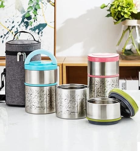 Lille Home Insulated Food Flask, Vacuum Insulated Lunch Box, 950ml — view 5