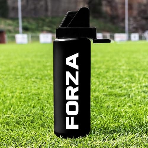 FORZA 1L Team Hygiene Water Bottles | BPA Free Sports Water Bottles with Contactless Nozzle - Ideal for Sports Teams (Black, Pack of 10 + Carrier) — view 3