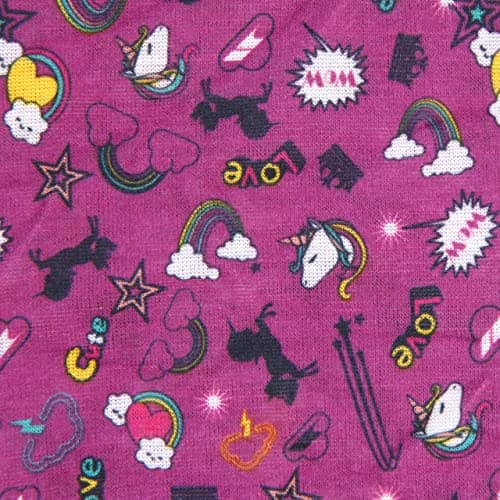 Trespass Callaghan Childrens Microfleece Neck Warmer Unicorn Print One Size — view 5