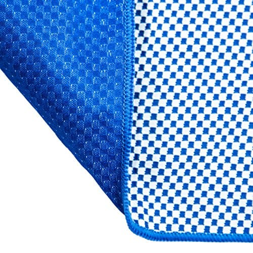 pandoo Bamboo Travel Towel | Made from Eco-friendly Nylon & Bamboo-Activated Carbon Fibres | Extremely Absorbent, Soft & Anti-Bacterial | Suitable for Sports, Travel & Trekking, | blue 200 x 80 cm — view 4