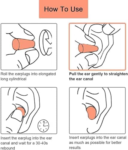 Soft Foam Ear Plugs, 37db SNR Noise Reduction Sponge Earplugs Noise Cancelling Ear Plugs for Sleeping, Travel, Concerts, Studying, Work, Loud Noise (Yellow, 30 Pairs) — view 6