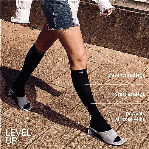 STOX Energy Socks Everyday Merino Compression Socks for Women — view 3