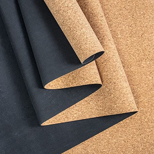 Myga Cork Yoga Mat – Natural Non-Slip Eco-Friendly Cork & Rubber Yoga Mat for Hot Yoga, Pilates & Fitness – Lightweight Travel Exercise Mat for Men and Women | 183 x 66cm — view 5