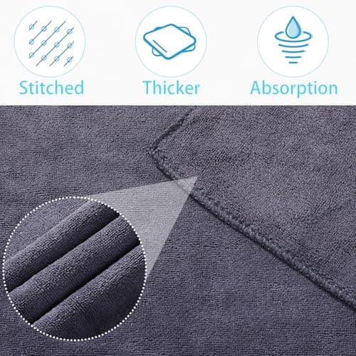 Meng Jiaran 4 Pack Gym Towels for Men Women, Microfibre Sweat Sports Towel — view 3