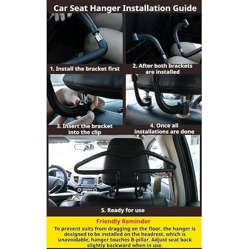 Car Seat Coat Hanging Storage Rack for Lexus ES/GS/LS — view 5