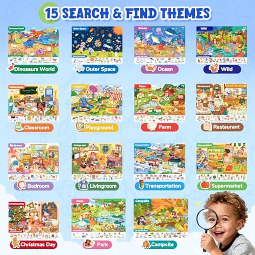 JoyCat Search & Find Activity Books, Preschool Learning Activities for 3-8 — view 4