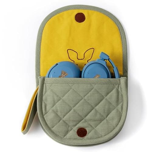 POGS Travel Pouch | The Kangaroo | Perfect fit headphones | 100% organic fairtrade cotton | Protection case for headphones — view 5