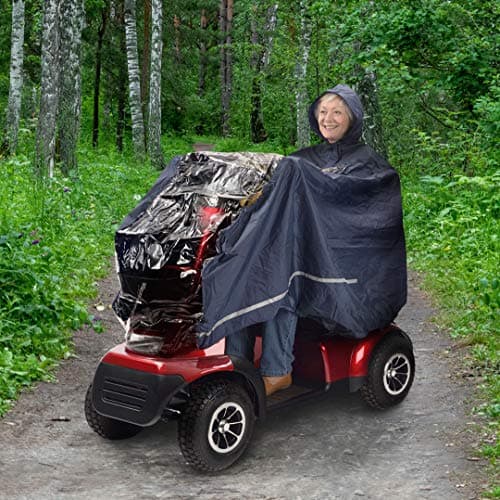 Bramble - Universal Wind & Waterproof Full Body Wheelchair Hooded Poncho Cover — view 2