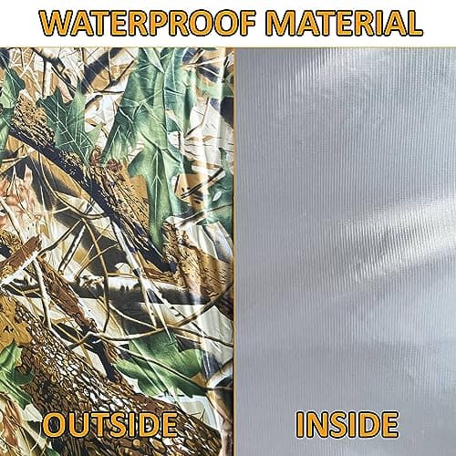 Crystals Pop Up Tent, Privacy Camping Toilet Tent Waterproof Anti-UV for Outdoor Fishing Beach Shower Toilet with Carrying Zippered Bag, Instant Quick Setup, Camouflage — view 3