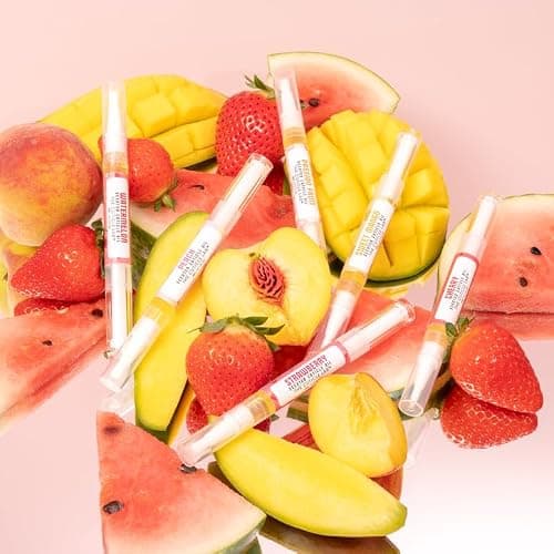 3ml Cuticle Oil pen - singular (ONE) 3ml pen in Strawberry fragrance. Strengthening, Nourishing, Hydrating. 60+ fragrances available. Ideal for handbag, car, beauty on the go... Handmade UK. — view 3