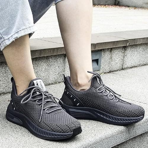 Feethit Womens Trainers Comfort Sneaker Shoes Sport Tennis Dark Gray 7 — view 2