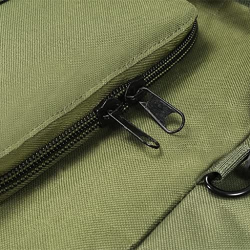 vidaXL 3-in-1 Army-Style Duffel Bag 45 L Olive Green — view 6